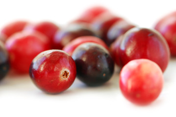 Canvas Print - Cranberries macro