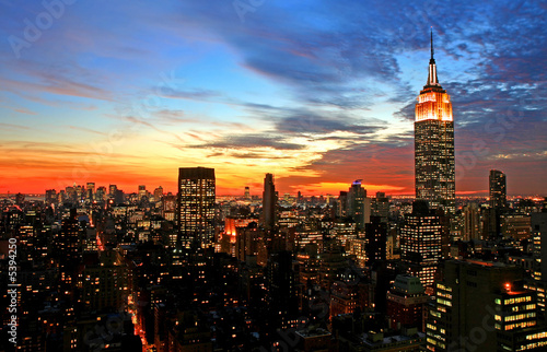 Fotovorhang - New York City skyline  (von Gary)