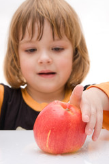 Wall Mural - kids should eat fruits!