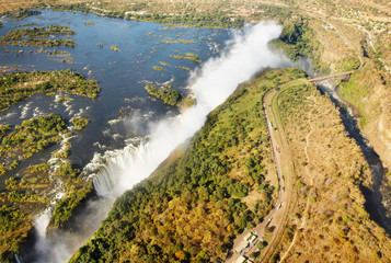 Wall Mural - Zambezi river and Victoria Falls