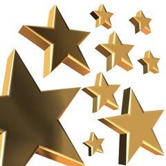 Wall Mural - golden stars