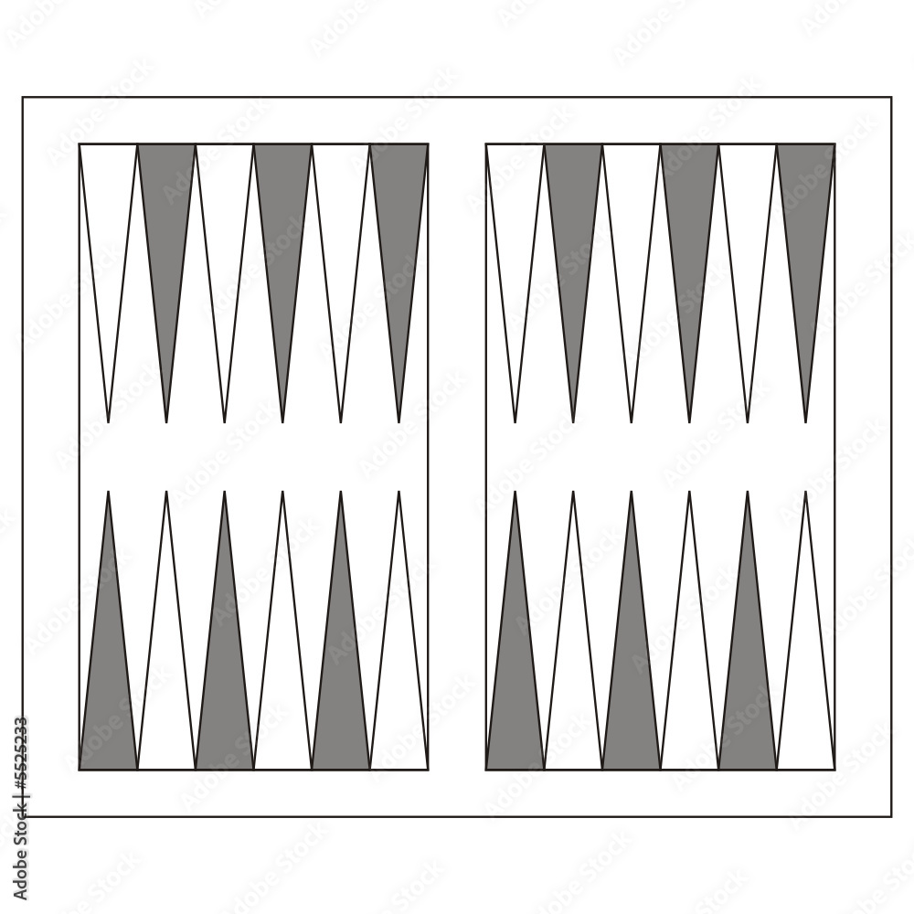Backgammon board Stock Vector | Adobe Stock