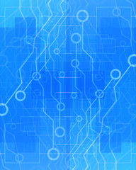 Poster - abstract background with computer circuit