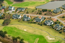 Aerial View Of Expensive Golf Community