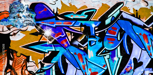 Graffiti background Canvas Print