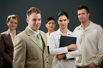 Poster - Businessman and team