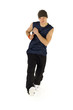 © Tomasz Trojanowski - Young, dancing bboy. Looking at camera.
