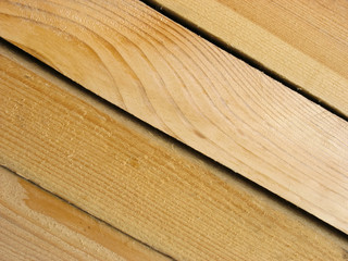  New yellow wood boards. Background.