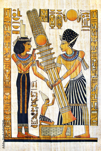 Naklejka dekoracyjna fine egyptian papyrus