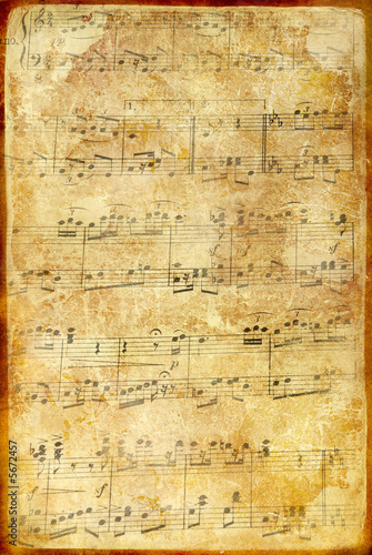 vintage musical page