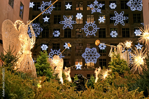 Fotografía The Christmas decorations in The Rockefeller Center