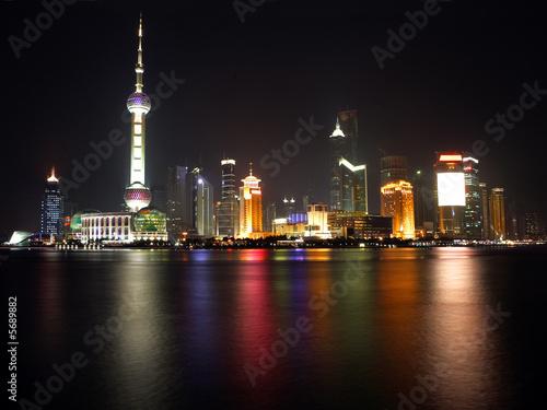 Photo Night view of Shanghai, China