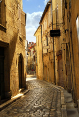 Wall Mural - Narrow medieval street in town of Perigueux