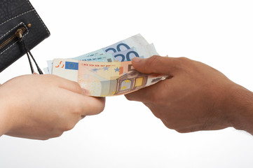 Poster - euro and wallet