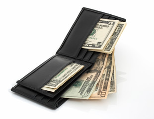 Poster - wallet and dollars