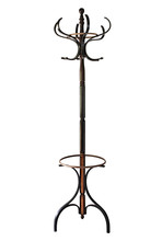 Vintage Wooden Coat Rack Or Hall Stand.  With Clipping Path.