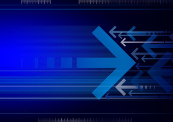 Fototapete - computer generated abstract background with lines and arrows