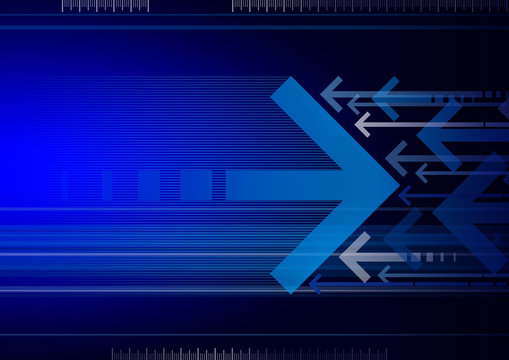 computer generated abstract background with lines and arrows