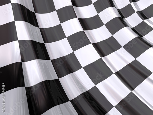 Naklejka na szybę Glossy Flag of End of Race