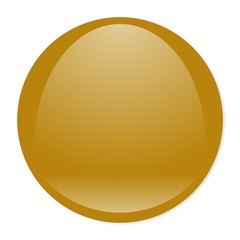Poster - gold aqua button