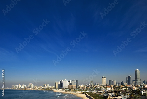 Board z aluminiowym obramowaniem Tel aviv city powrotem izrael