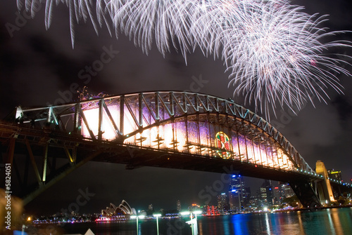 Obraz na płótnie Sydney Harbour Bridge New Year