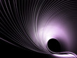 © screenexa - Schwarzer Hintergrund mit violetter abstrakter Feder