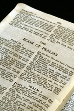  Holy Bible Open To The Book Of Psalms Old Testament