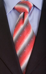 Canvas Print - Close up businessman tie