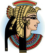 vector head of egyptian queen 