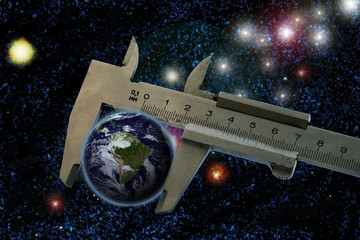 Wall Mural - earth is so small in cosmos
