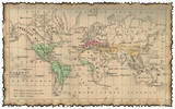 Fototapeta Mapy - Ancient map of the world