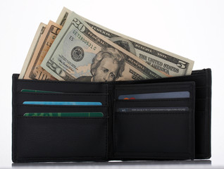 Poster - wallet and dollars