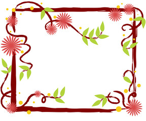 Sticker - Flowers frame