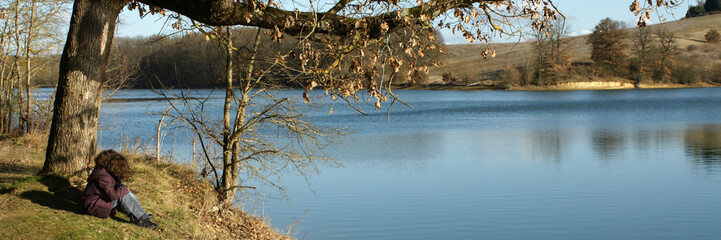 Wall Mural - au bord du lac