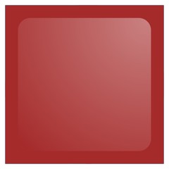 Poster - brown square aqua button isolated
