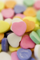 Wall Mural - a pile of valentine's day candy hearts