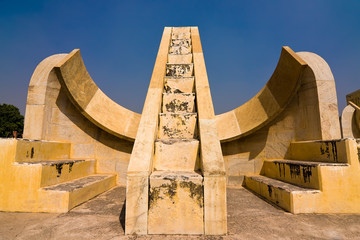 Canvas Print - Astronomical instrument at Jantar Mantar observatory