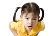 A young asian american girl making a face.  Education, Future