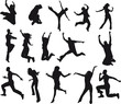 © choucashoot - silhouettes adultes homme et femme en mouvement