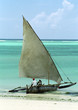 Dhow at the coast of Zanzibar