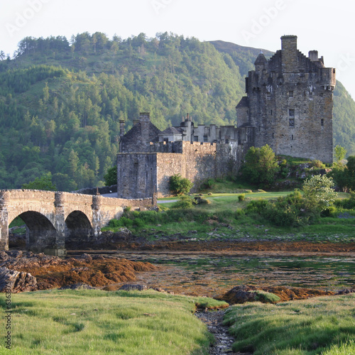 Obraz na płótnie canvas czteroczęściowy "tetraptyk" Eilean donan castle scotland