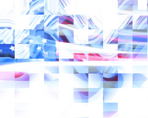 Poster - Abstract american flag