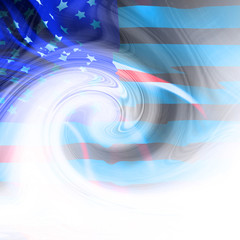 Poster - Abstract american flag