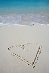 Crystal clear beach with nice blue water