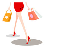 Vector Image For Shopping Cards And Posters. 