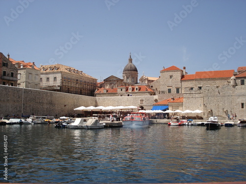 Plakat na papierze fotorealistycznym Port w Dubrowniku