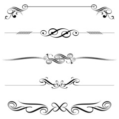 Poster - vector file of horizontal elements decoration design