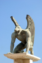 Gryphon Statue In Valencia, Spain