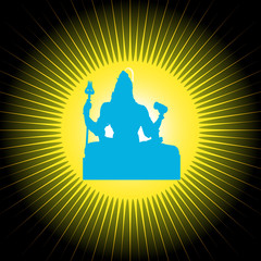 Sticker - Shiva - The Indian God 